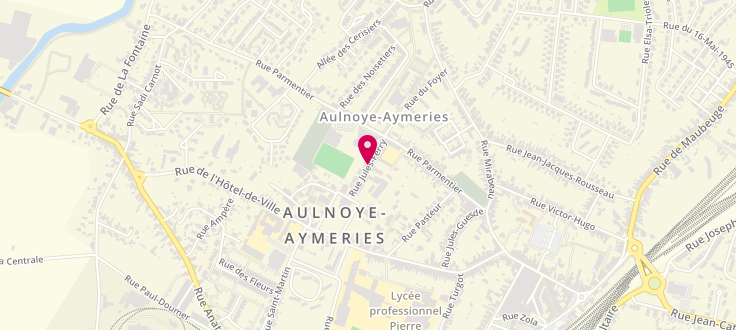 Plan de Permanence CAF d'Aulnoye Aymeries, 2 Rue Jules Ferry<br />
(Ancienne École Située Derrière la Mairie), 59620 Aulnoye-Aymeries