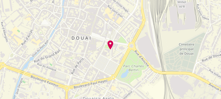 Plan de Caisse d'Allocations Familiales de Douai, 76 rue Henri Dunant, 59500 Douai