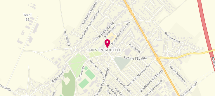 Plan de France services la Poste de Sains-en-Gohelle, Place de la Mairie, 62114 Sains-en-Gohelle