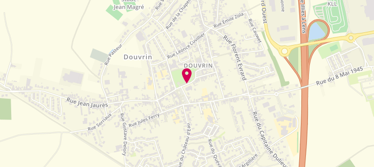 Plan de Caisse d'Allocations Familiales de Douvrin, 2 Rue Séraphin Cordier (Maison de la solidarité), 62138 Douvrin