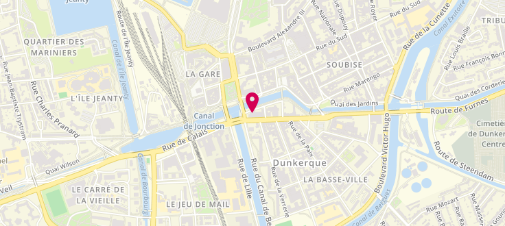 Plan de Caisse d'Allocations Familiales de Dunkerque, 12 rue de Paris, 59140 Dunkerque