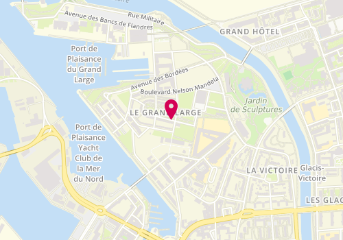 Plan de Point numérique CAF de Dunkerque - MQ de la Timonerie, Maison de quartier de la Timonerie<br />
550 rue André Malraux, 59140 Dunkerque