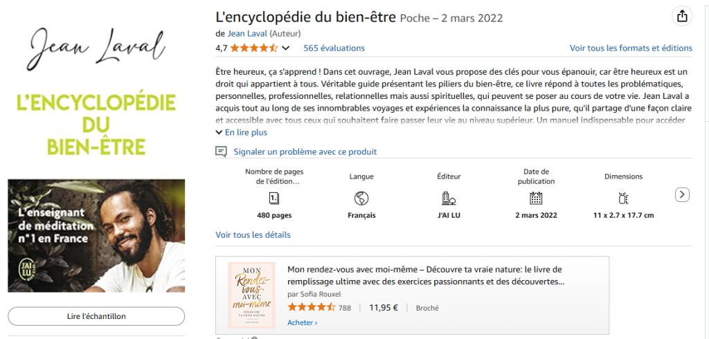  Livre sur le bien-être : L'Encyclopédie du bien-être - Jean Laval