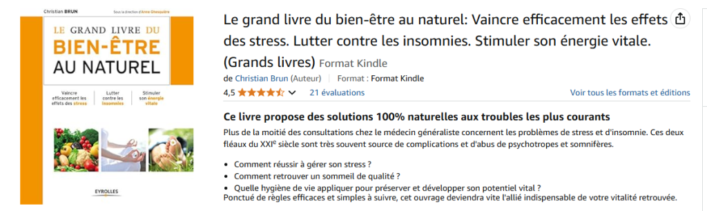  Livre sur le bien-être : Le grand livre du bien-être au naturel - Christian Brun & Marguerite Brun-Cottan