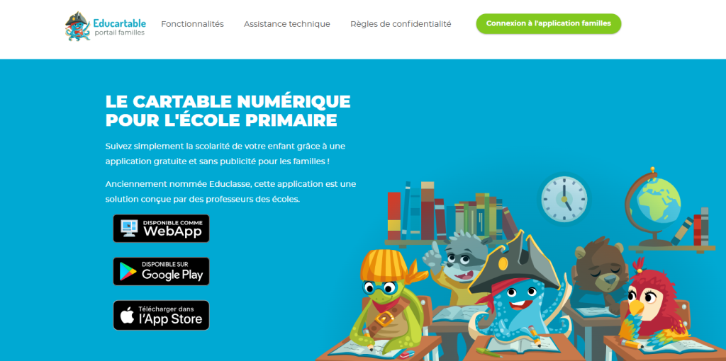 Educartable pour les parents d'élèves