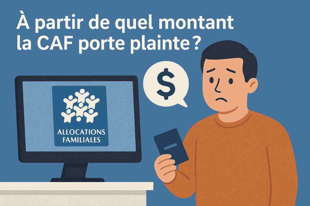 À partir de quel montant la CAF porte plainte