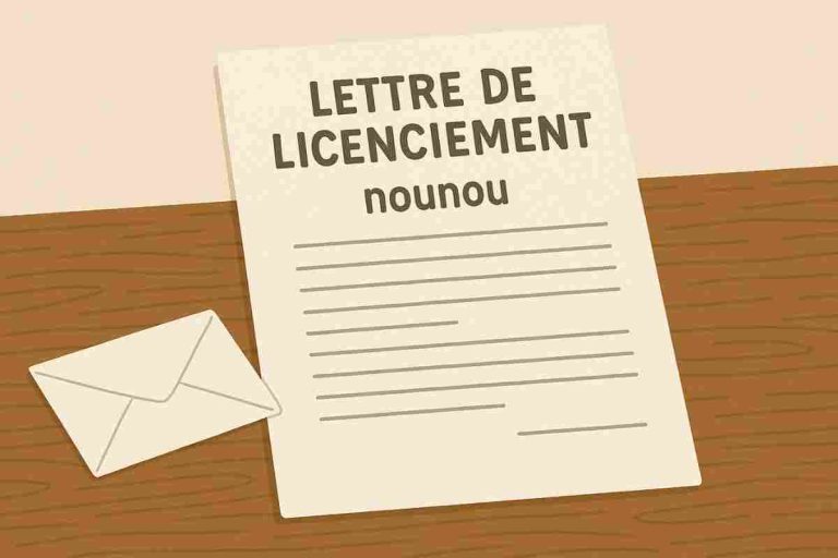 3 modèles lettre licenciement nounou avec procédure [2025]