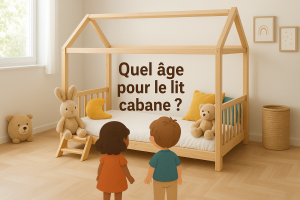 Âge lit cabane lit bois chambre enfant
