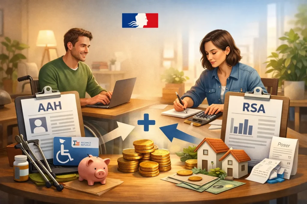 Dans quels cas le RSA peut il compléter une AAH