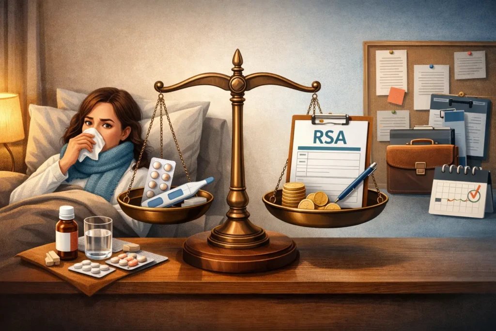 L’arrêt maladie dispense t il des obligations liées au RSA