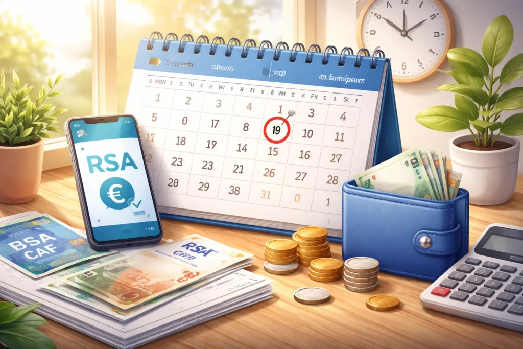 Le calendrier des versements RSA change t il selon les mois