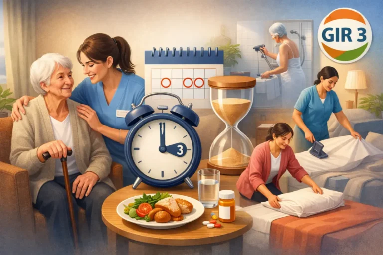 Combien d'heures d'aide à domicile sont prévues pour une personne en GIR 3