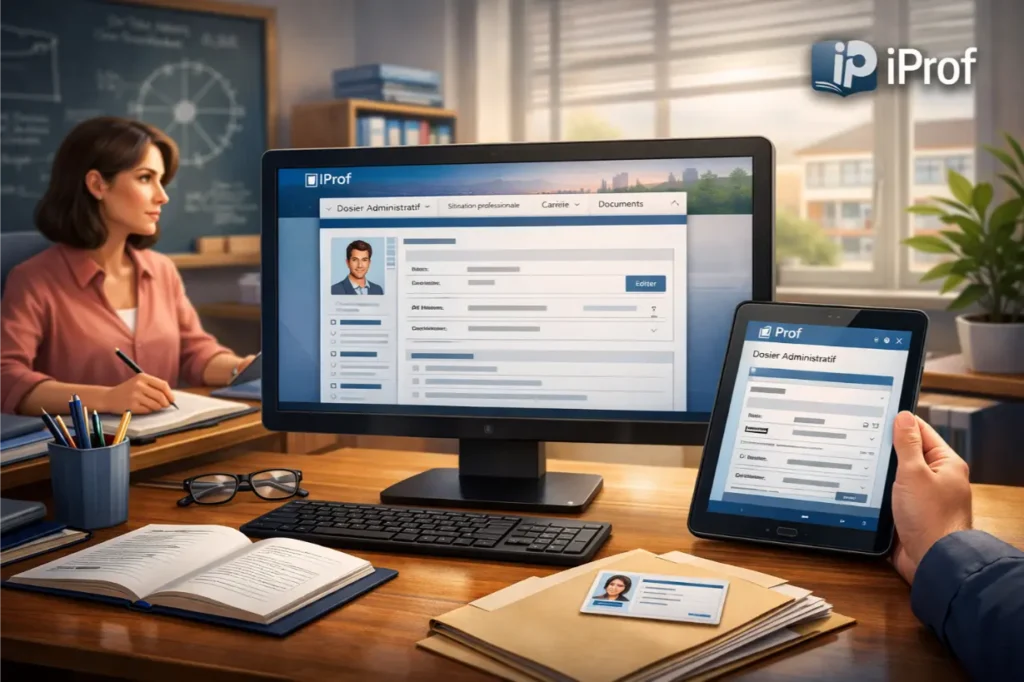 Comment consulter ou modifier son dossier administratif sur IProf