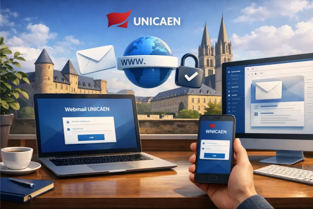 Quel est le lien officiel pour se connecter au webmail Unicaen