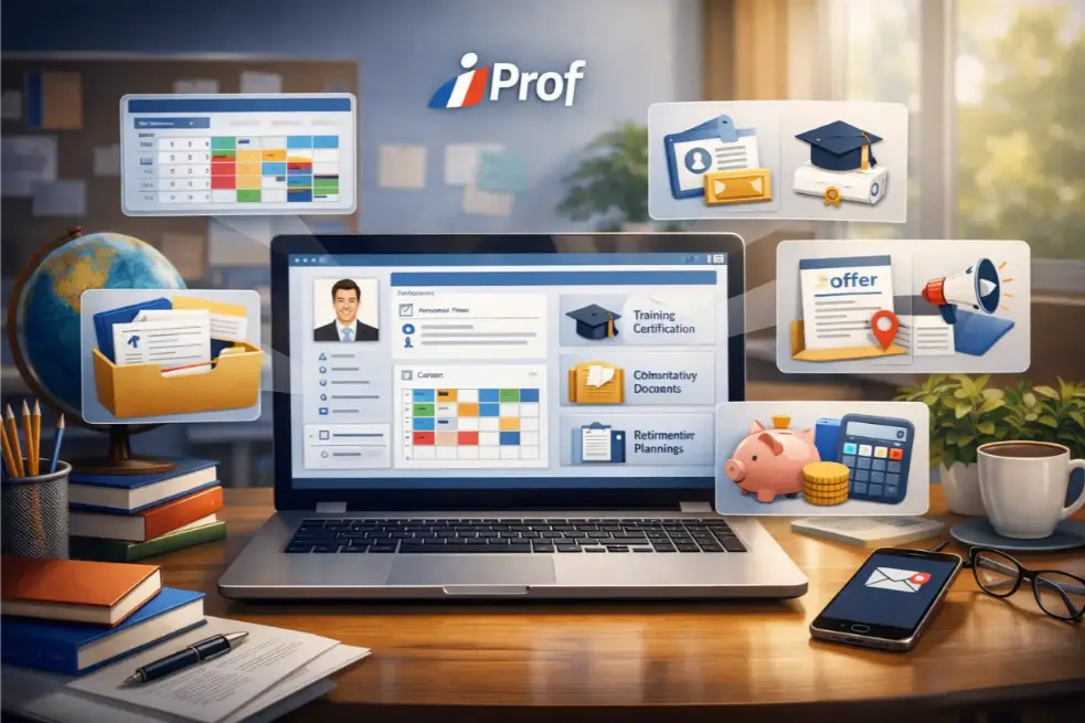 Quelles informations peut on consulter dans son espace iProf 1