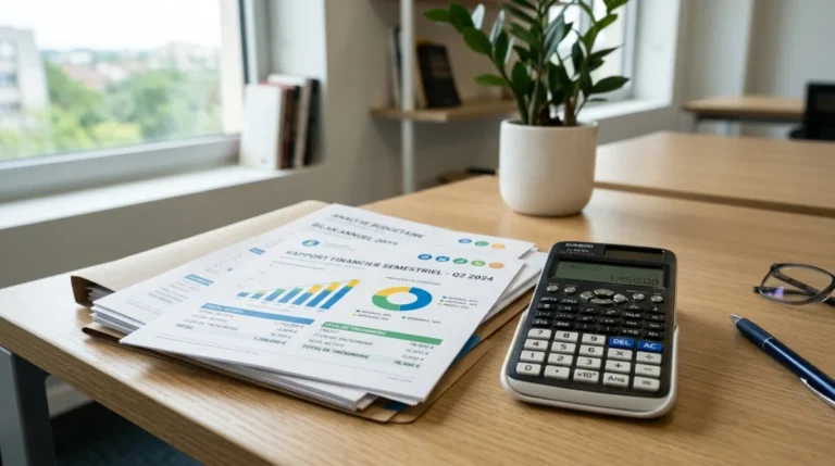 Calculette des frais de cession de fonds de commerce sur bureau avec documents financiers list-company.com