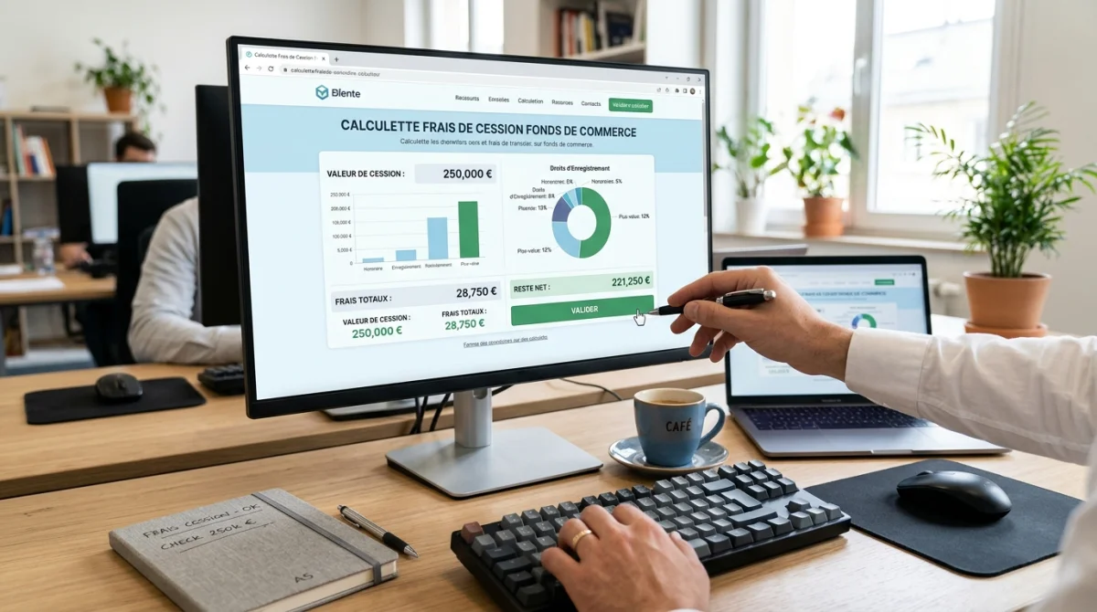 Comprendre la calculette des frais de cession d’un fonds de commerce