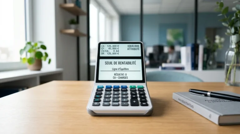 Calculette seuil de rentabilité b2btoday.com : calcul financier professionnel sur bureau moderne.