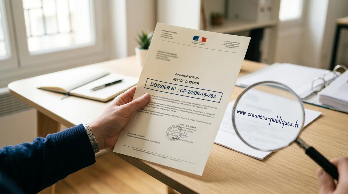 Comprendre le site créances publiques.fr et votre dossier