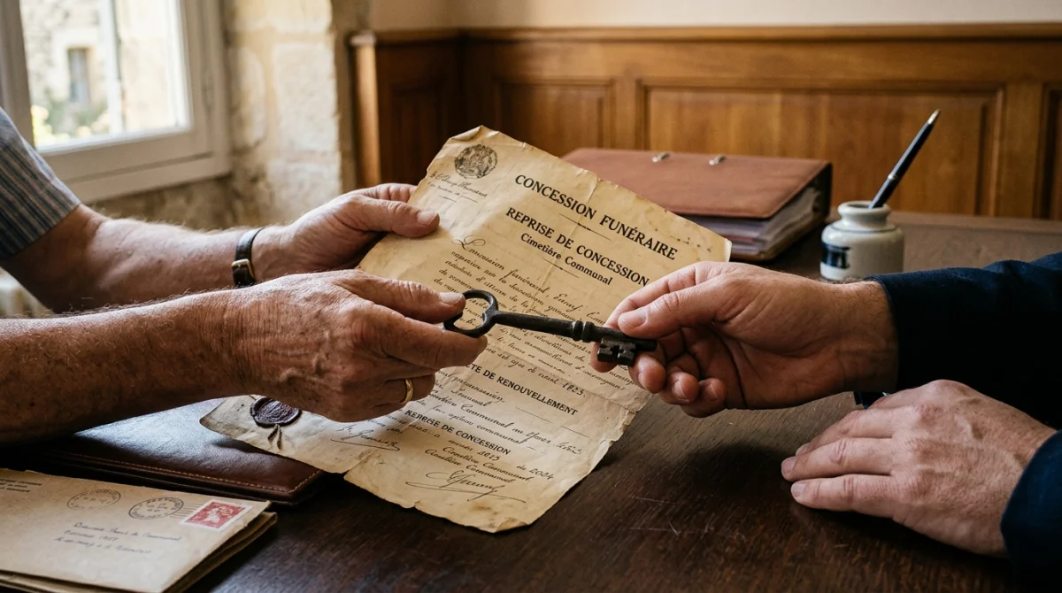 Reprise d'une concession funéraire par un membre de la famille
