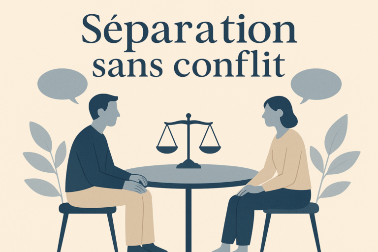 Illustration de médiation pour une séparation sans conflit