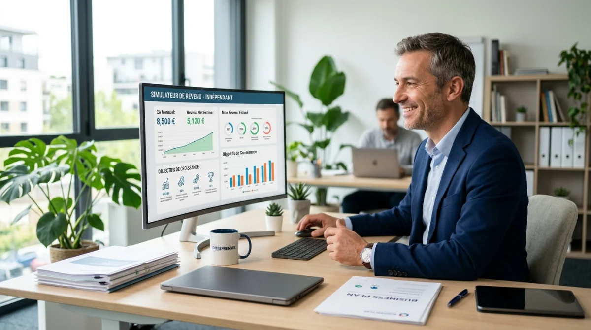 Simulateur de revenu dirigeant sur creation entreprise france com